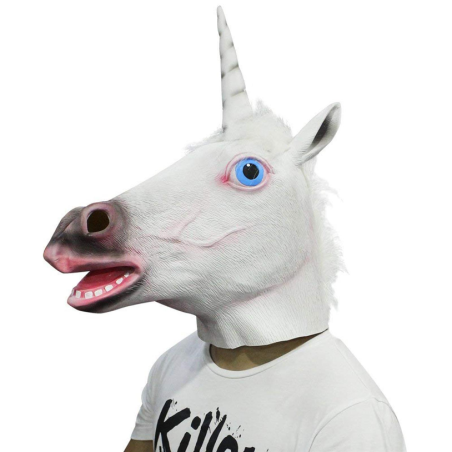 Maschera Testa Unicorno - 100% Lattice