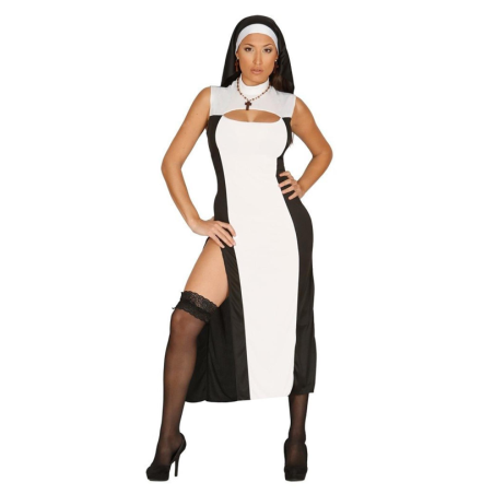 Costume Vestito Carnevale/Halloween - Suora Sexy