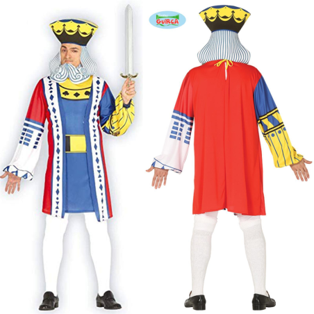 Costume Vestito Carnevale/Halloween - Re di Cuori 