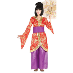 Costume Vestito Carnevale/Halloween - Geisha Sexy Giapponese Viola