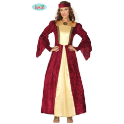 Costume Vestito Carnevale/Halloween - Castellana Principessa Medievale