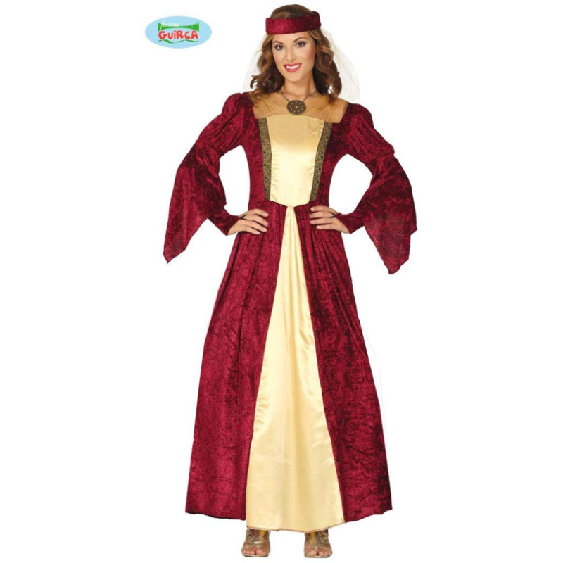 Costume Vestito Carnevale/Halloween - Castellana Principessa Medievale