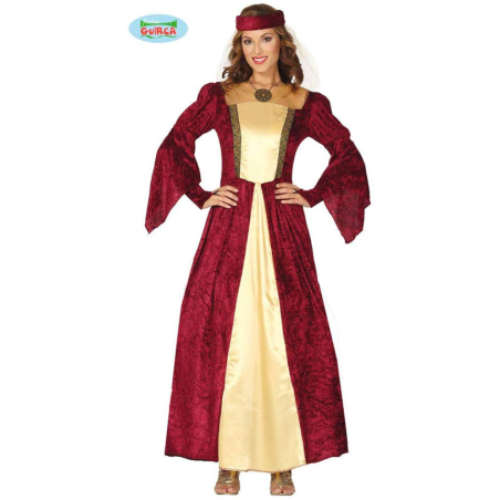Costume Vestito Carnevale/Halloween - Castellana Principessa Medievale