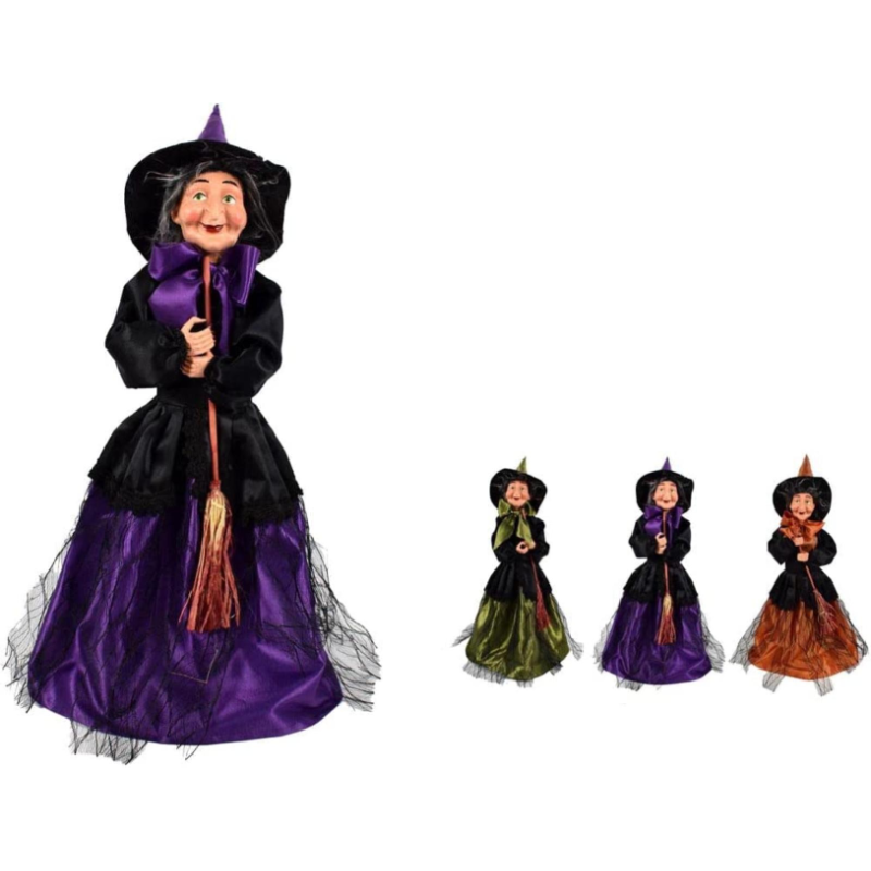 Statua Bambola Pupazzo Befana con FONDO Contenitore per Caramelle e CI