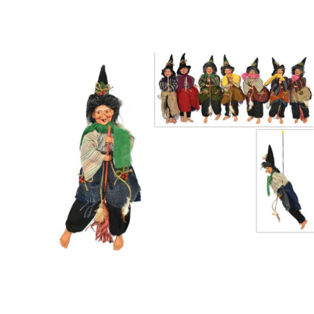 Statua Bambola Pupazzo Befana da Appendere con appendino 35 cm Decoraz