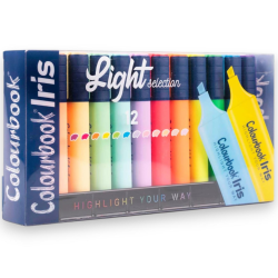 Colourbook - Box Evidenziatori IRIS - 6 Colori Fluo e 6 Pastello