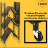 Scaffale in Ferro - 5 Ripiani - Nero - 263135