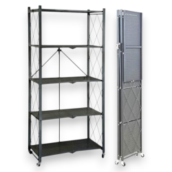 Scaffale in Ferro - 5 Ripiani - Nero - 263135