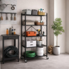 Scaffale in Ferro - 5 Ripiani - Nero - 263135