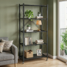 Scaffale in Ferro - 5 Ripiani - Nero - 263135