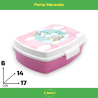 Uovo Sorpresa Pasqua Unicorno Bambini con Set Pappa 7 Pezzi in Melamin