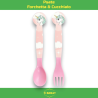 Uovo Sorpresa Pasqua Unicorno Bambini con Set Pappa 7 Pezzi in Melamin