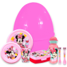 Uovo Sorpresa Pasqua Minnie Mouse Bambini con Set Pappa 7 Pezzi in Mel