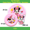 Uovo Sorpresa Pasqua Minnie Mouse Bambini con Set Pappa 7 Pezzi in Mel