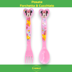 Uovo Sorpresa Pasqua Minnie Mouse Bambini con Set Pappa 7 Pezzi in Mel