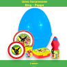 Uovo Sorpresa Pasqua Bing Bambini con Set Pappa 7 Pezzi in Melamina h.