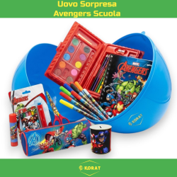 Uovo di Pasqua Sorpresa Gigante per Bambino Avengers h. 40cm Sorpreson