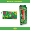 Uovo Sorpresa Pasqua Kit Scuola per Bambini Dinosauro con Set Colorare