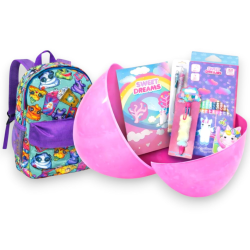 Uovo Sorpresa Unicorno per Bambina Kit Scuola e Cancelleria Uovo Sorpr