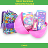 Uovo Sorpresa Unicorno per Bambina Kit Scuola e Cancelleria Uovo Sorpr