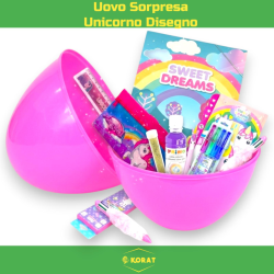 Uovo Sorpresa Unicorno per Bambina Kit Disegno e Scuola Uovo Sorpresa 