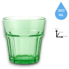 Set di 6 Bicchieri in Vetro Colorati - 360 Ml - Colori Assortiti - 12x