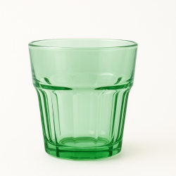 Set di 6 Bicchieri in Vetro Colorati - 360 Ml - Colori Assortiti - 12x