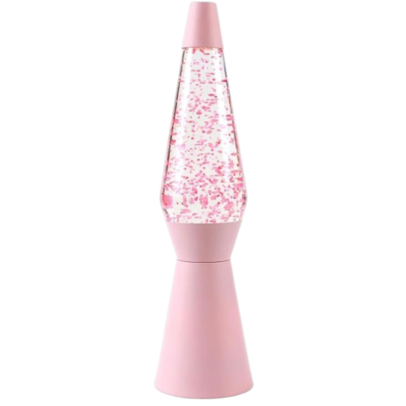 I - TOTAL - Lampada Glitter Spaceship rosa pastello