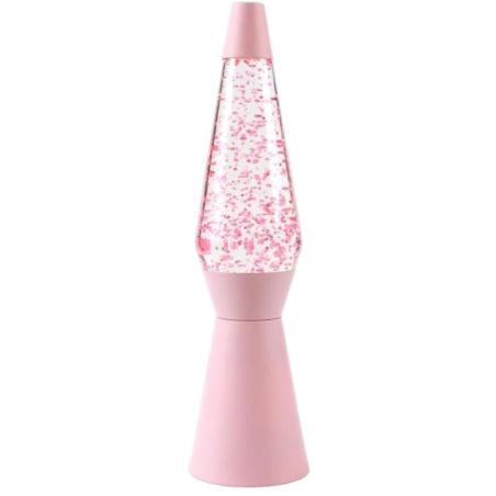 I - TOTAL - Lampada Glitter Spaceship rosa pastello