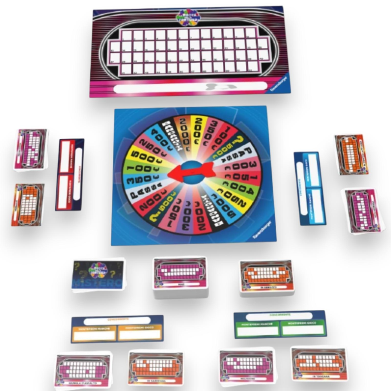 Gioco da Tavola - La Ruota della Fortuna con Gerry Scotti - 30x30x8 cm