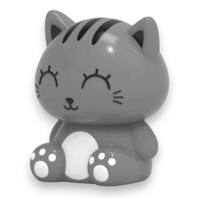 I - TOTAL - Luce notturna in silicone GREY CAT
