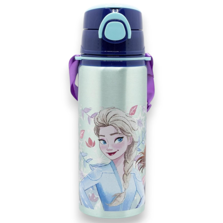 Stor - Borraccia con Tracolla in Alluminio - 730 ml Frozen