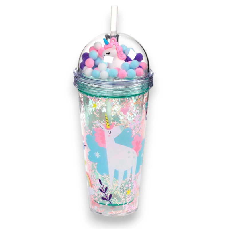 Puckator - Bicchierone con Cannuccia e Decorazioni - Bubble Tea - Magi