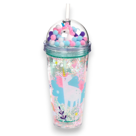 Puckator - Bicchierone con Cannuccia e Decorazioni - Bubble Tea - Magi