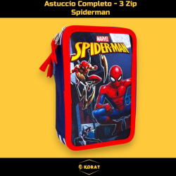Spiderman - Astuccio Completo - 3 Zip