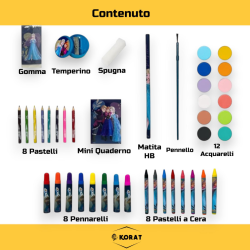 Frozen - Valigetta Colori - 52 Pezzi