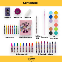 Minnie - Valigetta Colori - 52 Pezzi