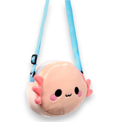 Puckator - Borsa a Tracolla in Peluche - Axoloti Maddie - Oceano - Ado