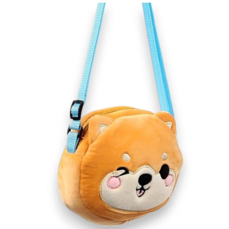 Puckator - Borsa a Tracolla in Peluche - Shuggs lo Shiba Inu - Adorama