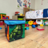 Pouf Contenitore in Tessuto Pieghevole - 30x30x30 cm - Avengers