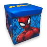 Pouf Contenitore in Tessuto Pieghevole - 30x30x30 cm - Spiderman