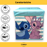 Pouf Contenitore in Tessuto Pieghevole - 30x30x30 cm - Lilo & Stitch