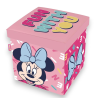 Pouf Contenitore in Tessuto Pieghevole - 30x30x30 cm - Minnie
