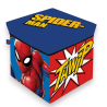 Pouf Contenitore in Tessuto Pieghevole - 30x30x30 cm - Spiderman 2