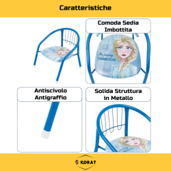 Sedia Bambini - 36x34x36 cm - Frozen