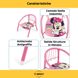 Sedia Bambini - 36x34x36 cm - Minnie