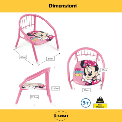 Sedia Bambini - 36x34x36 cm - Minnie