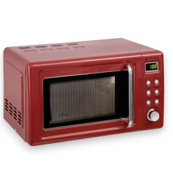 Innoliving - Forno a Microonde - 20 LT - 700 W - Vintage Rosso