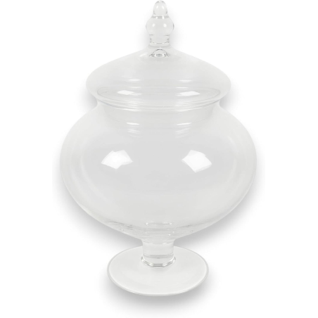 Barattolo in Vetro Trasparente - Con Tappo - 36,5x24x24 cm