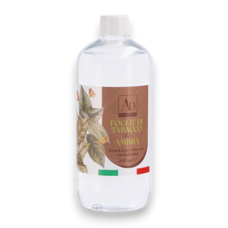 Star - Ricarica per Diffusore con Midollini - Tabacco e Ambra - 500 ml